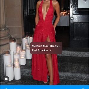 Red Sparkle Maxi Dress BRAND NEW, NEVER WORN